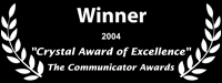 Communicator Awards Crystal Award of Excellence